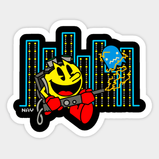 Ghostbuster Pac-Man Sticker